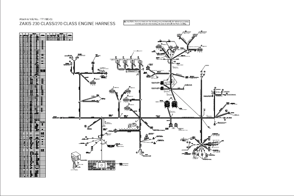 Hitachi Zaxis 200 225Usr 225Us 230 270 Excavator Electrical Hydraulic Circuit Diagram Manual