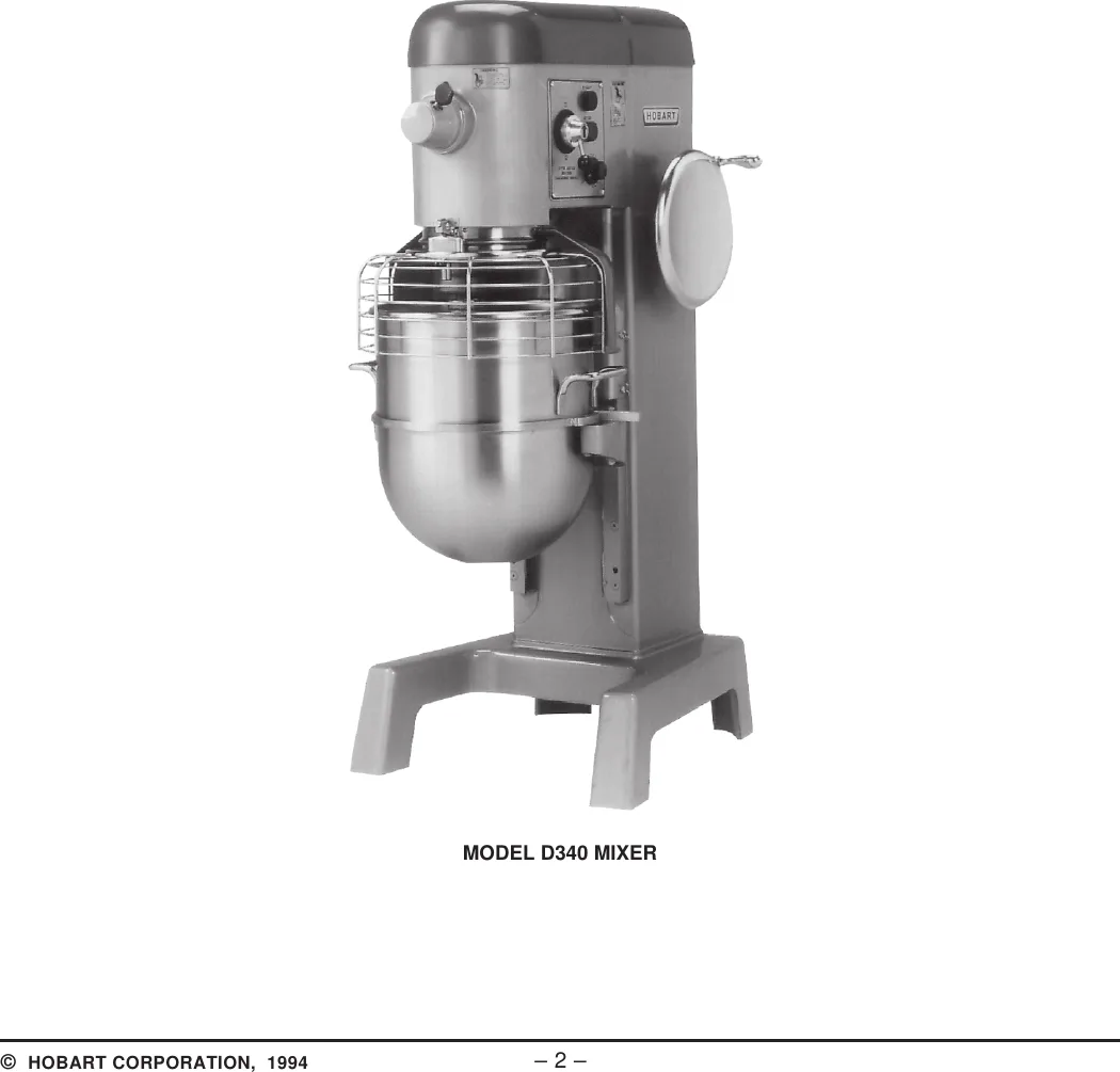 Hobart Mixer D340 Wiring Diagram Wiring Diagram