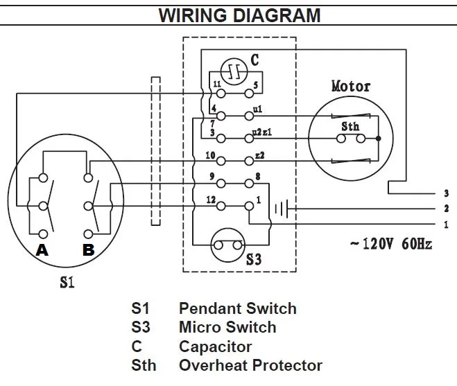 Hoist Cm Wiring Diagram Lodestar B2480B