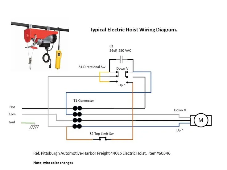 Hoist Control Wiring Diagram Hoist Circuit Diagram