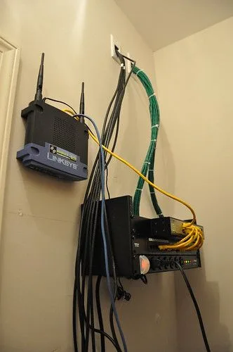 Home Network Wiring Closet Setup
