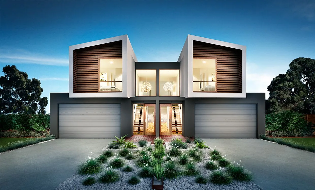 Homes On Behance Duplex House Design Facade House Duplex Design