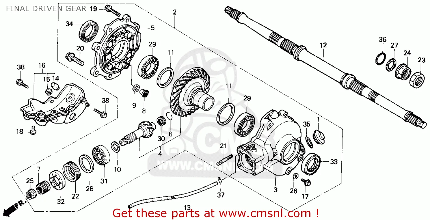 Honda 300 Fourtrax Parts Diagram