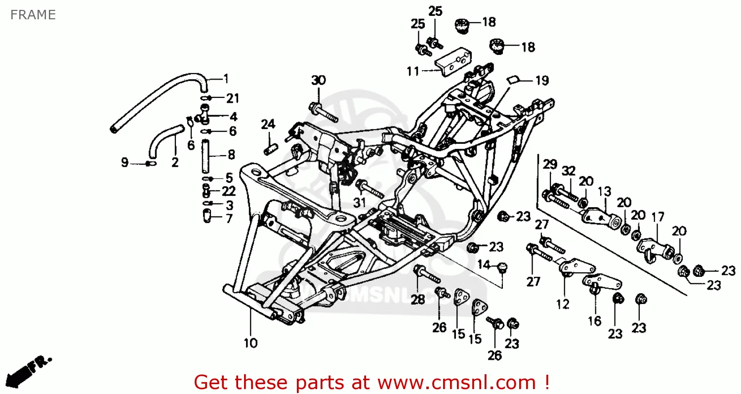 Honda 300 Fourtrax Parts Diagram