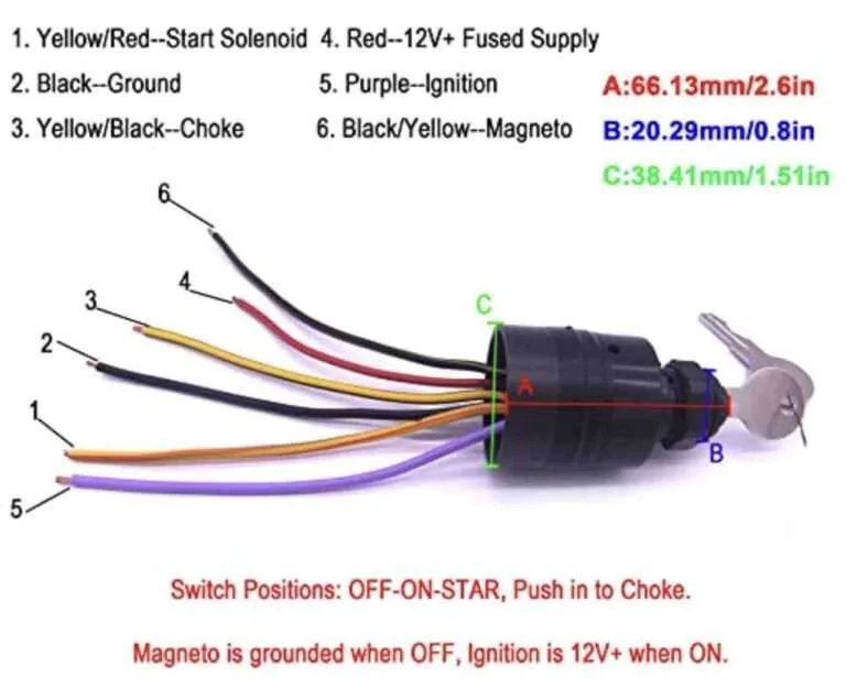 Honda 4 Wire Ignition Switch Diagram Hon