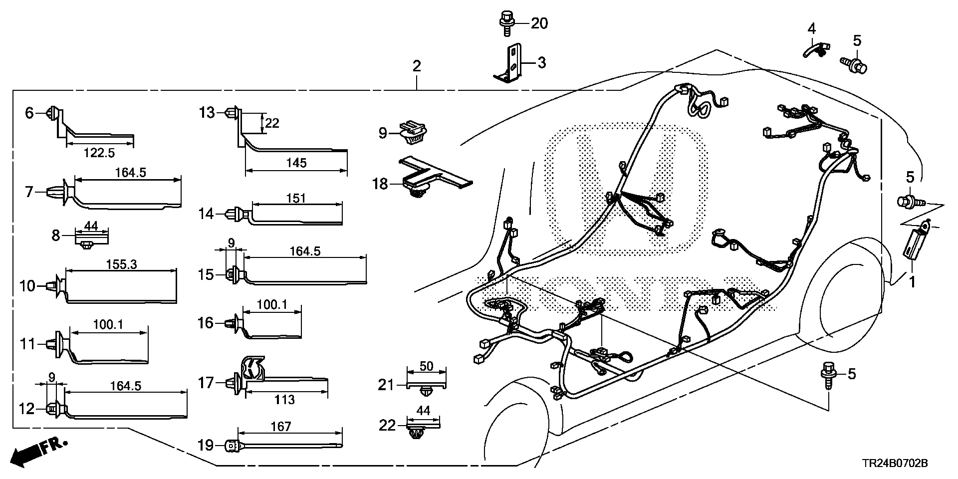 Honda Civic Wire Harness Floor Electrical 32107 Tr2 A30 Norm Reeves Honda Vista Vista Ca