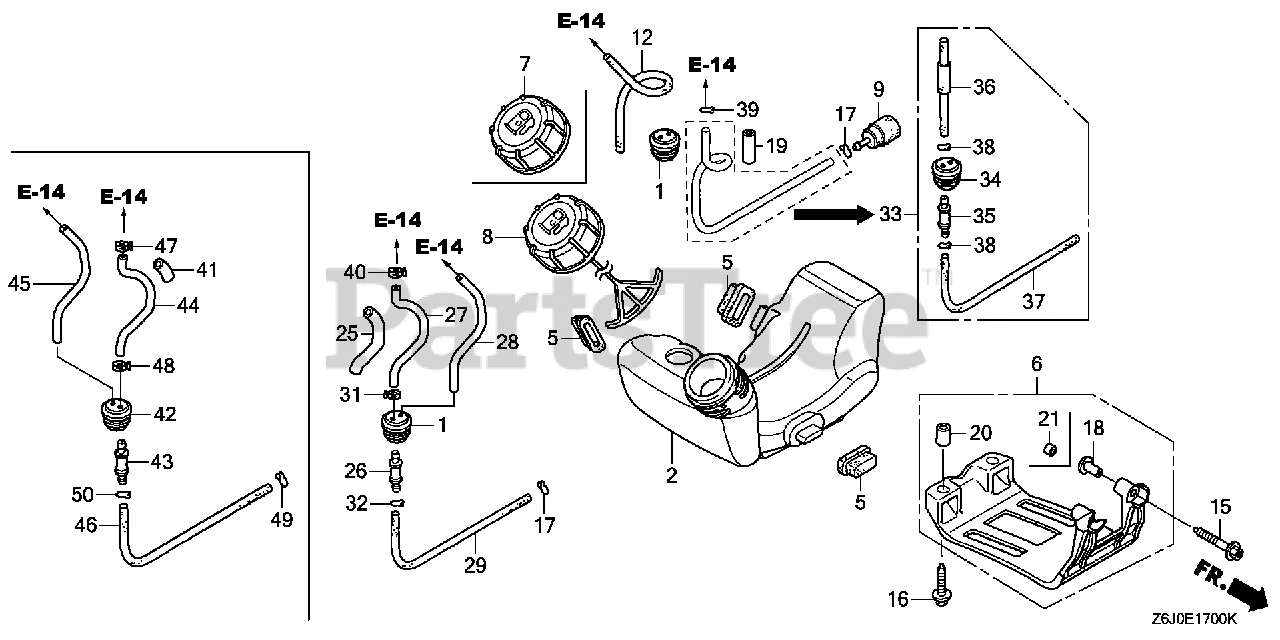 Honda Gx25 Engine Parts Diagram