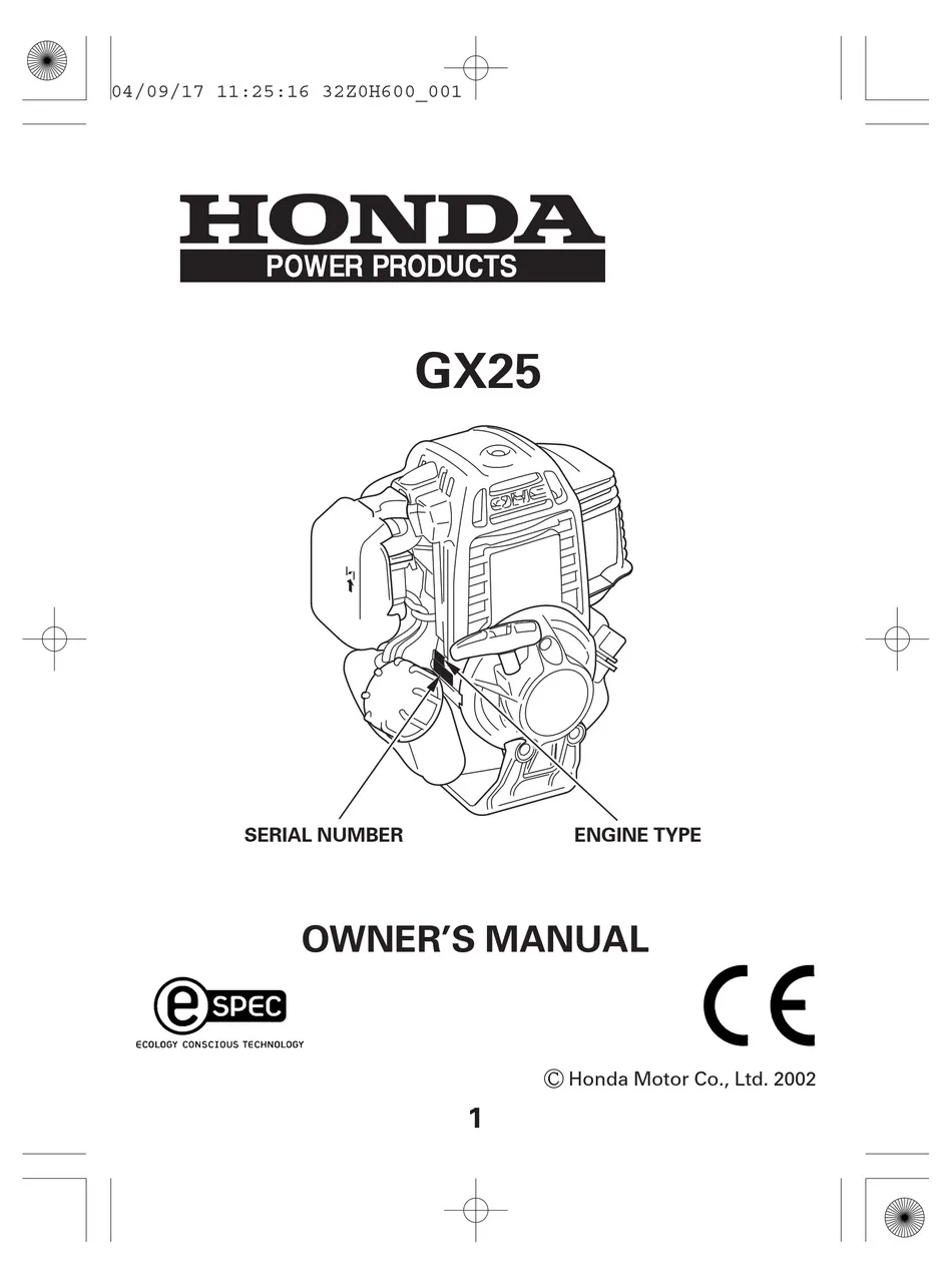 Honda Gx25 Engine Parts Diagram Pdf