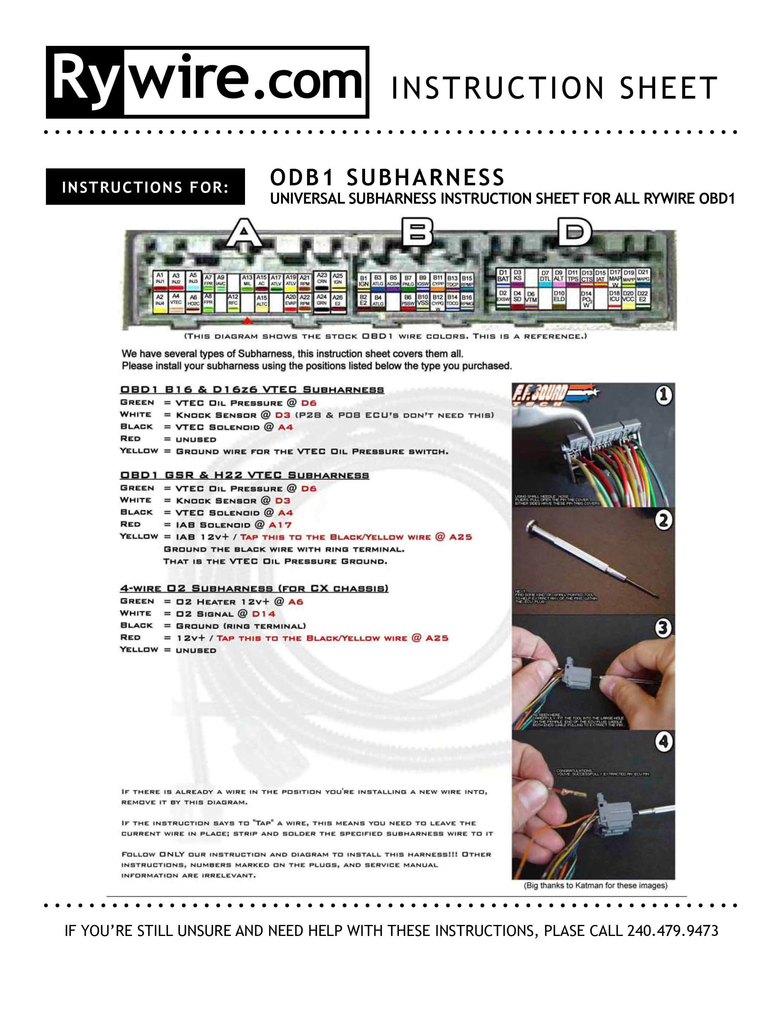 Honda Obd2 Engine Harness Diagram At Steve Stults Blog