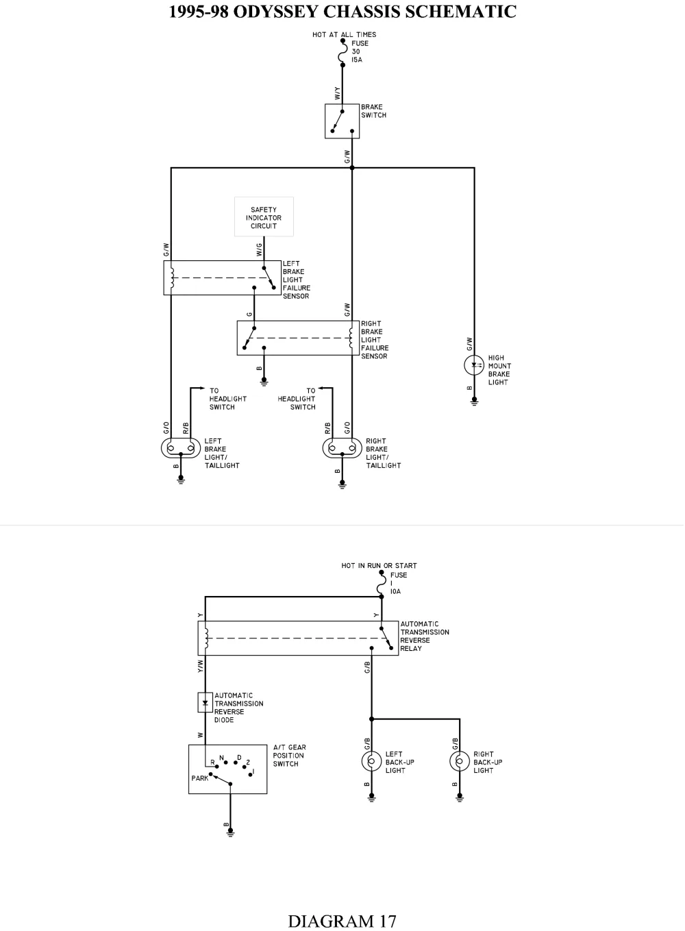 Honda Odyssey Wiring Diagrams Car Electrical Wiring Diagram