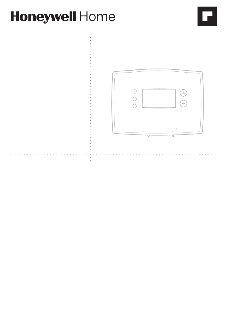 Honeywell Rth7600D Installation Manual
