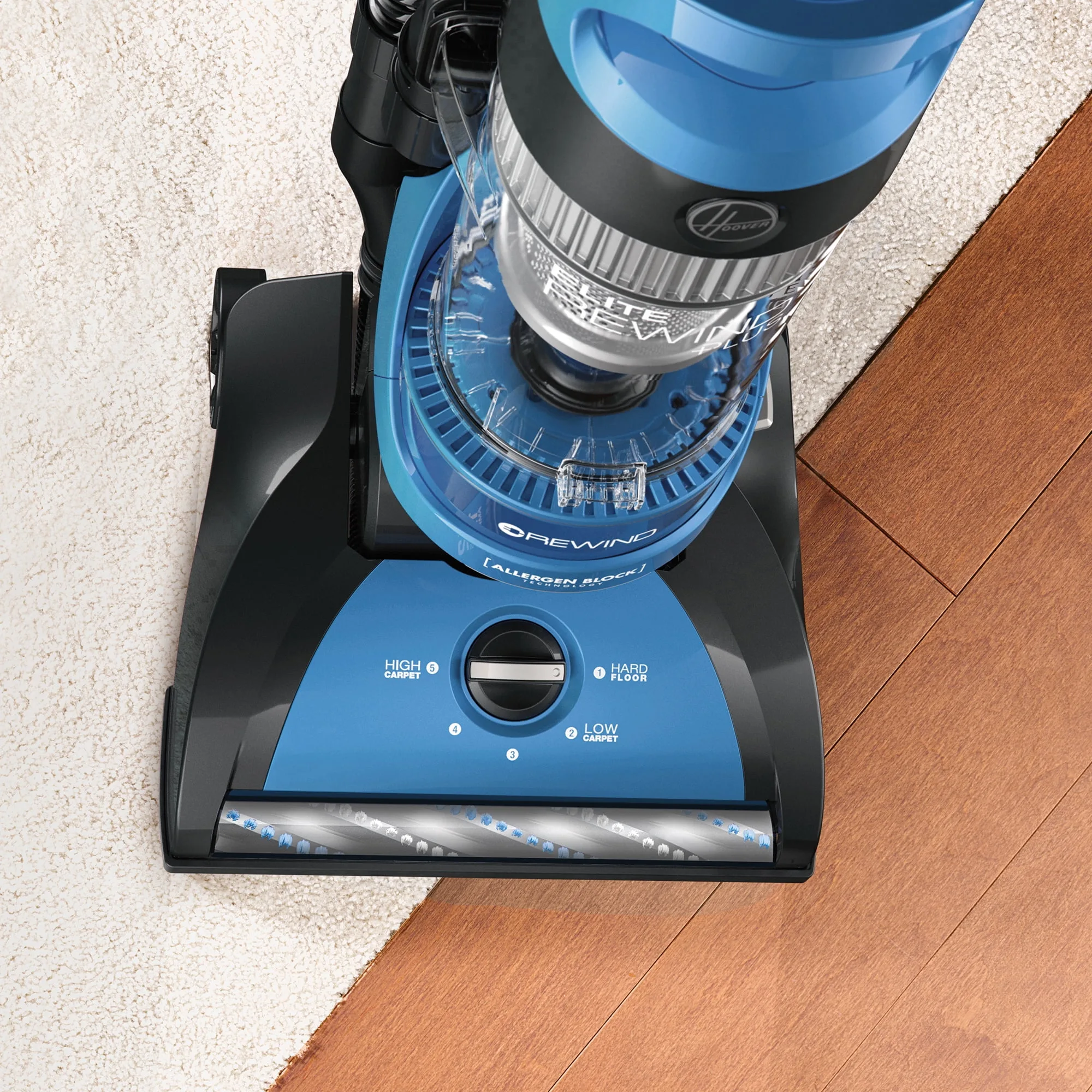 Hoover Elite Rewind Plus Upright Vacuum Cleaner With Hepa Media Uh71200