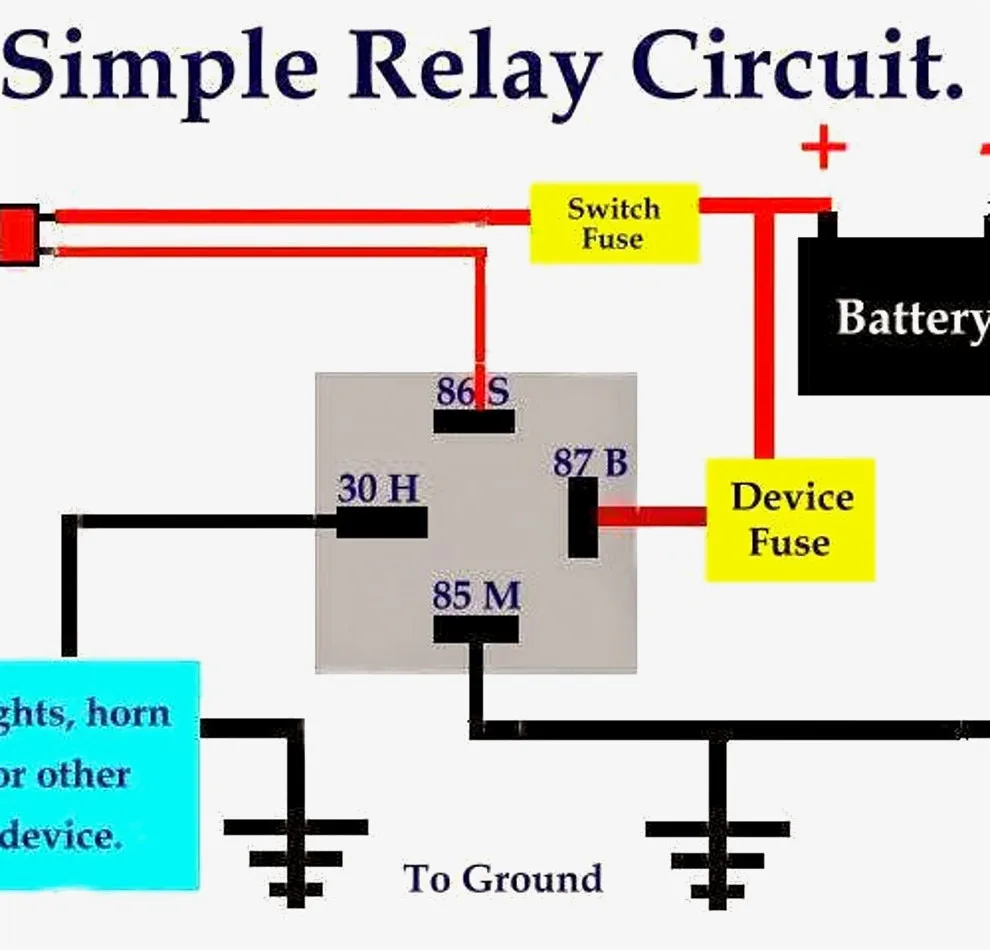 Horn Relay Diagram 5 Pin