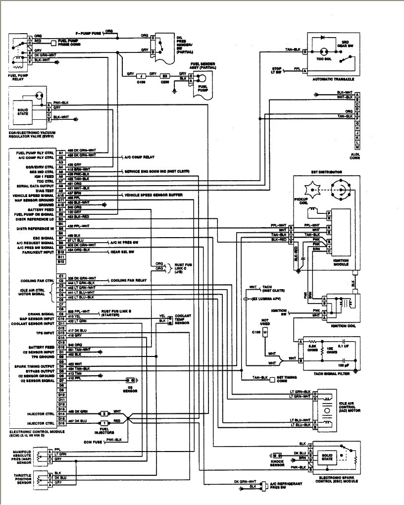Horn Wiring Diagram 1999 Chevy Lumina Headlights Chevrol