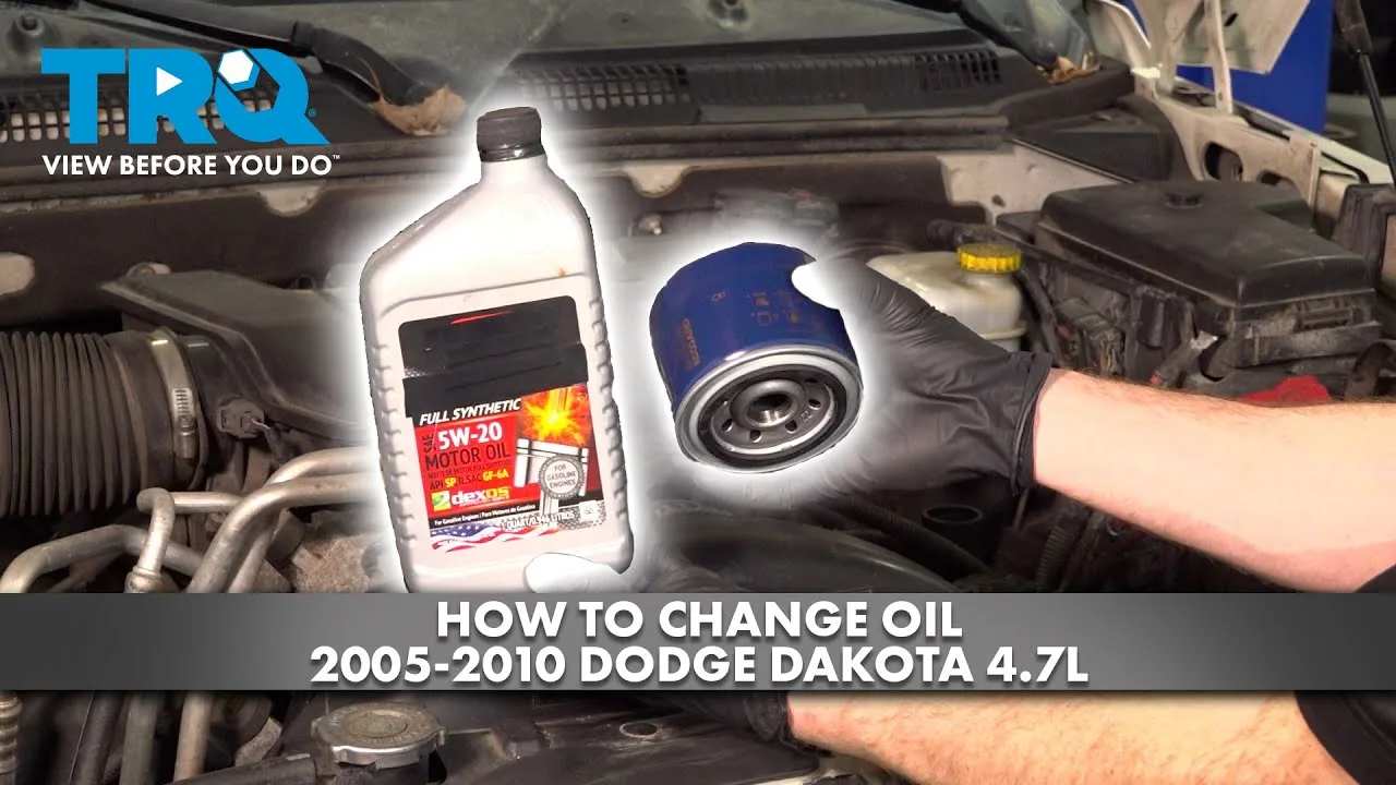 How To Change Oil 2005 2010 Dodge Dakota 47L V8 1A Auto