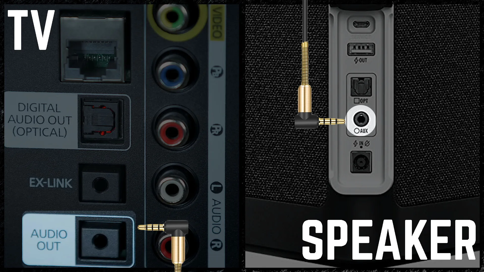 How To Connect Bluetooth Speaker To Tv With Aux Cable Setup Instructions