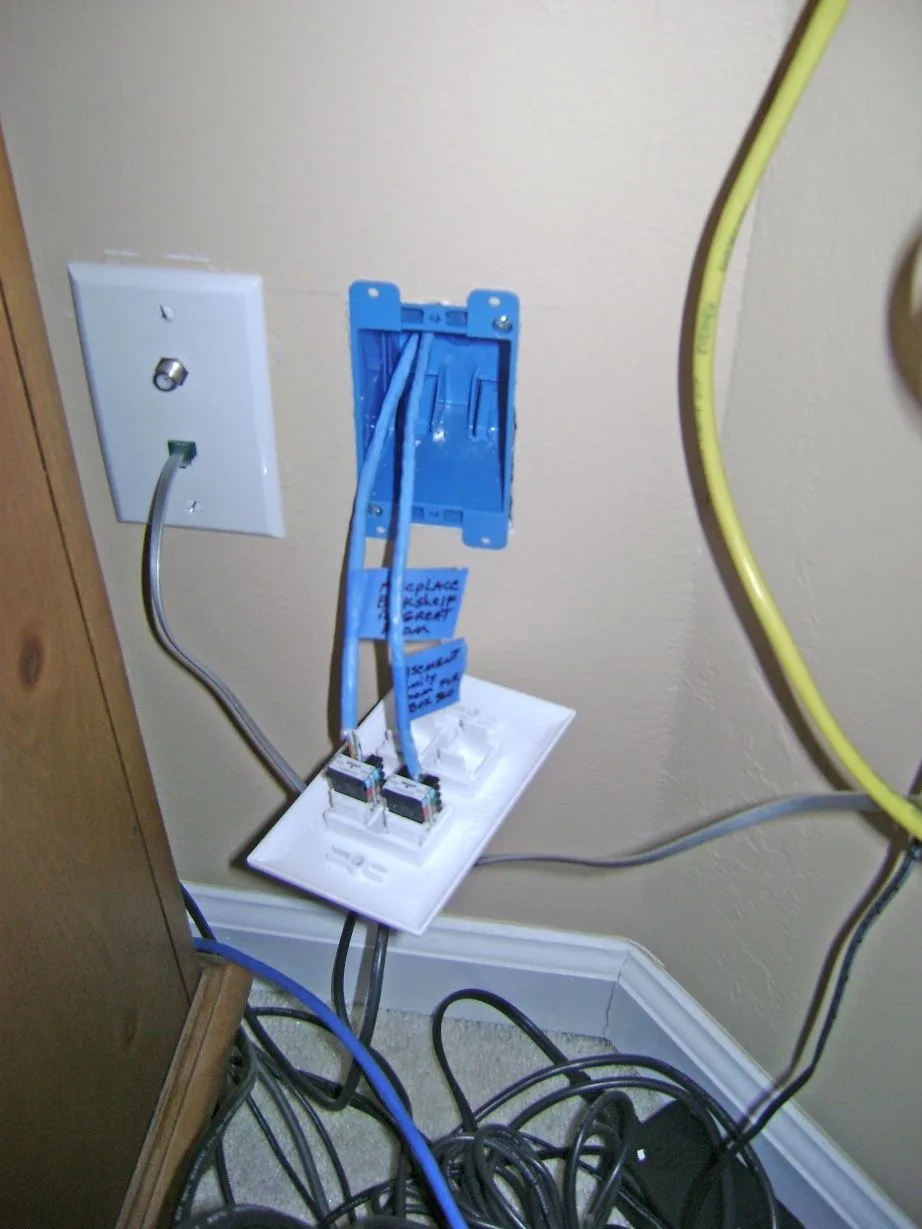 How To Install An Ethernet Jack For A Home Network Pulling Ethernet Cable From The Attic To