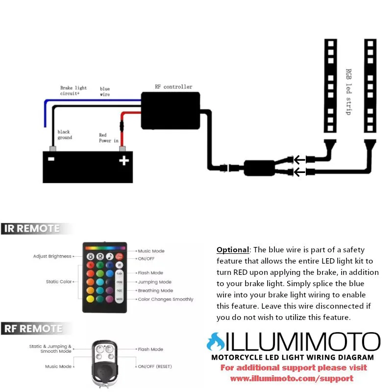 How To Install Led Lights On Your Motorcycle In 2021 Motorcycle Wiring Electrical Wiring