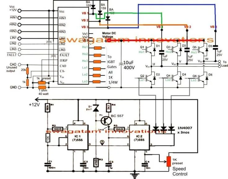 How To Make A 3 Phase Vfd Circuit Homemade Circuit Projects In 2024 Circuit Projects