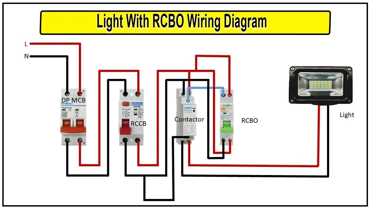 How To Make Light With Rcbo Wiring Diagram