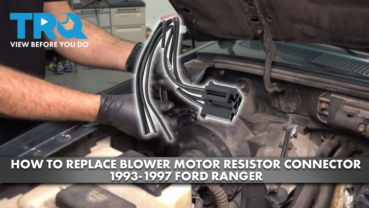How To Replace Blower Motor Resistor Connector Plug 1993 1997 Ford Ranger 1A Auto