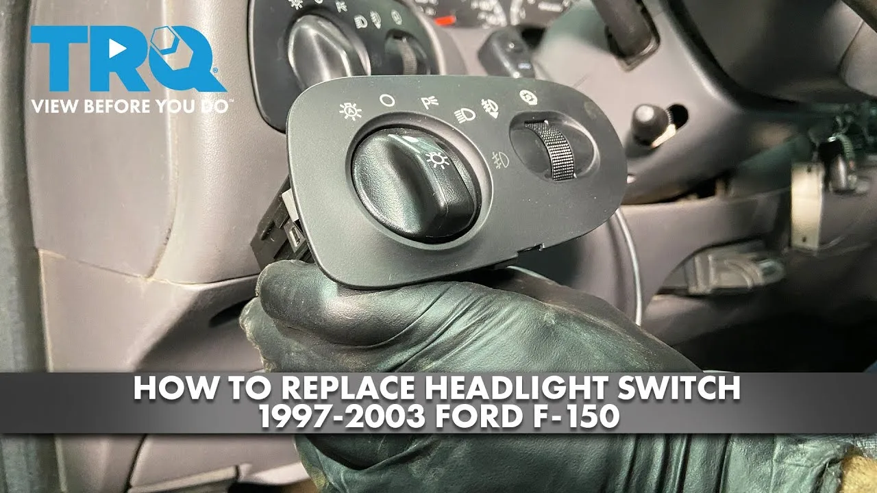 How To Replace Headlight Switch 1997 2003 Ford F 150 1A Auto