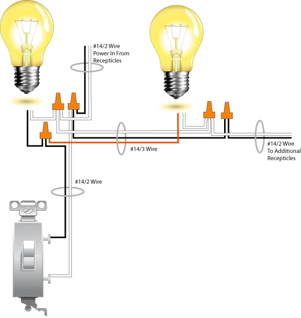 How To Wire 1 Switch 2 Lights