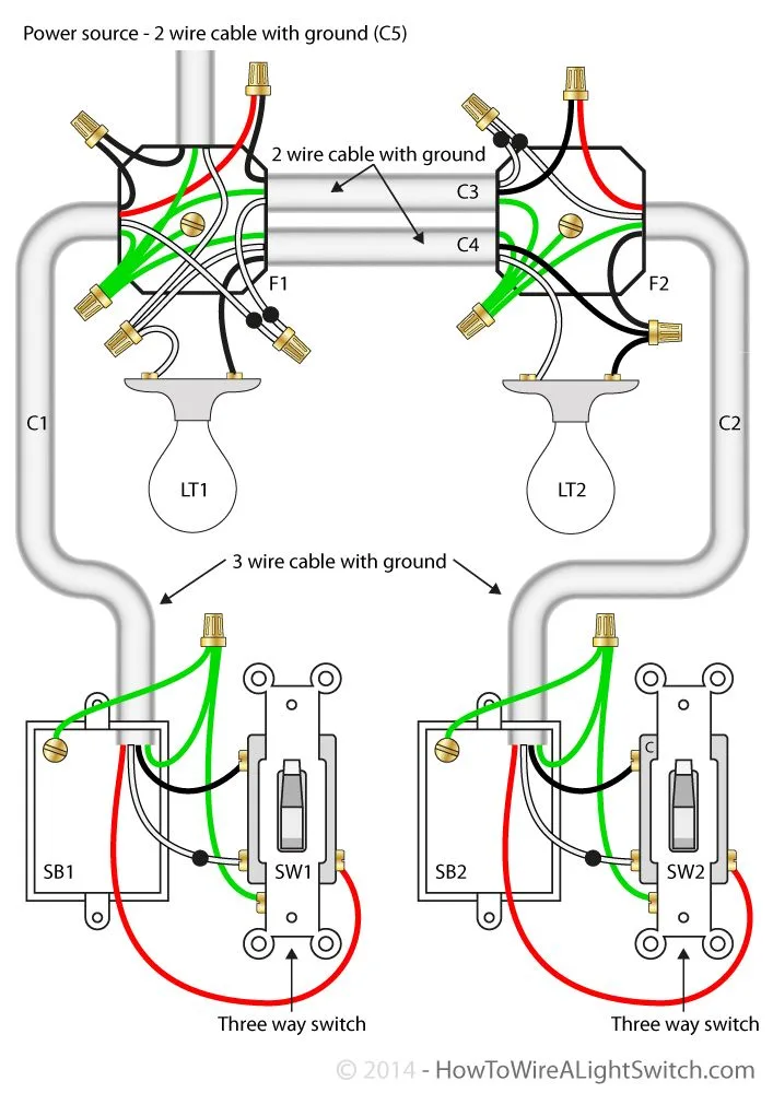 How To Wire 3 Way Switches To Multiple Lights