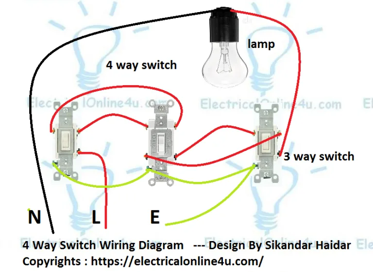 How To Wire 4 Way Switch Wiring Diagram Electrical Online 4U All About Electrical Electronics
