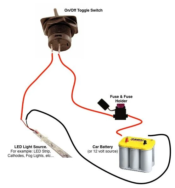 How To Wire A 12 Volt Toggle Switch Diagram Wiring A Toggle