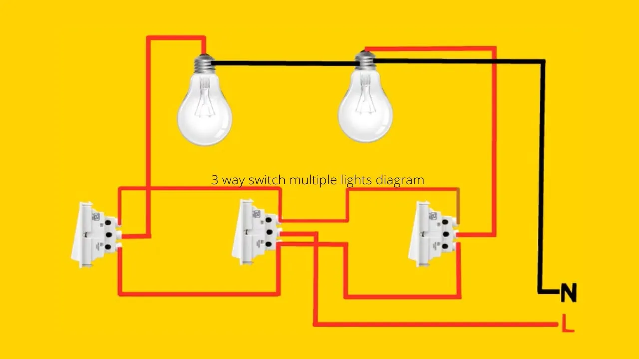 How To Wire A 3 Way Switch Diagram With 2 Lights