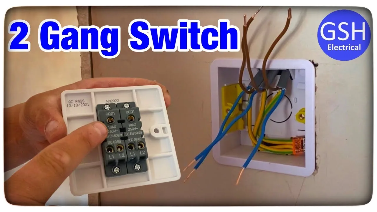 How To Wire A Double Light Switch Diagram Uk 2 Way Lighting