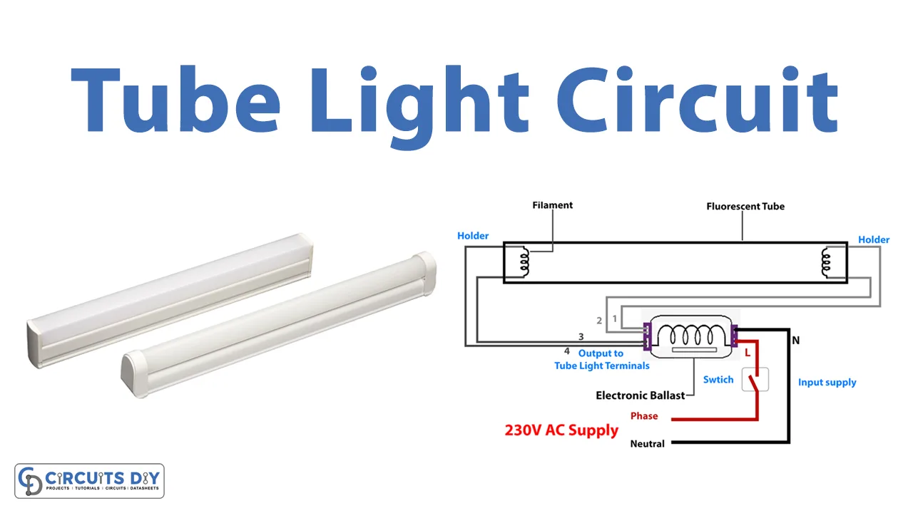 How To Wire A Fluorescent Light Fixture With A Diagram