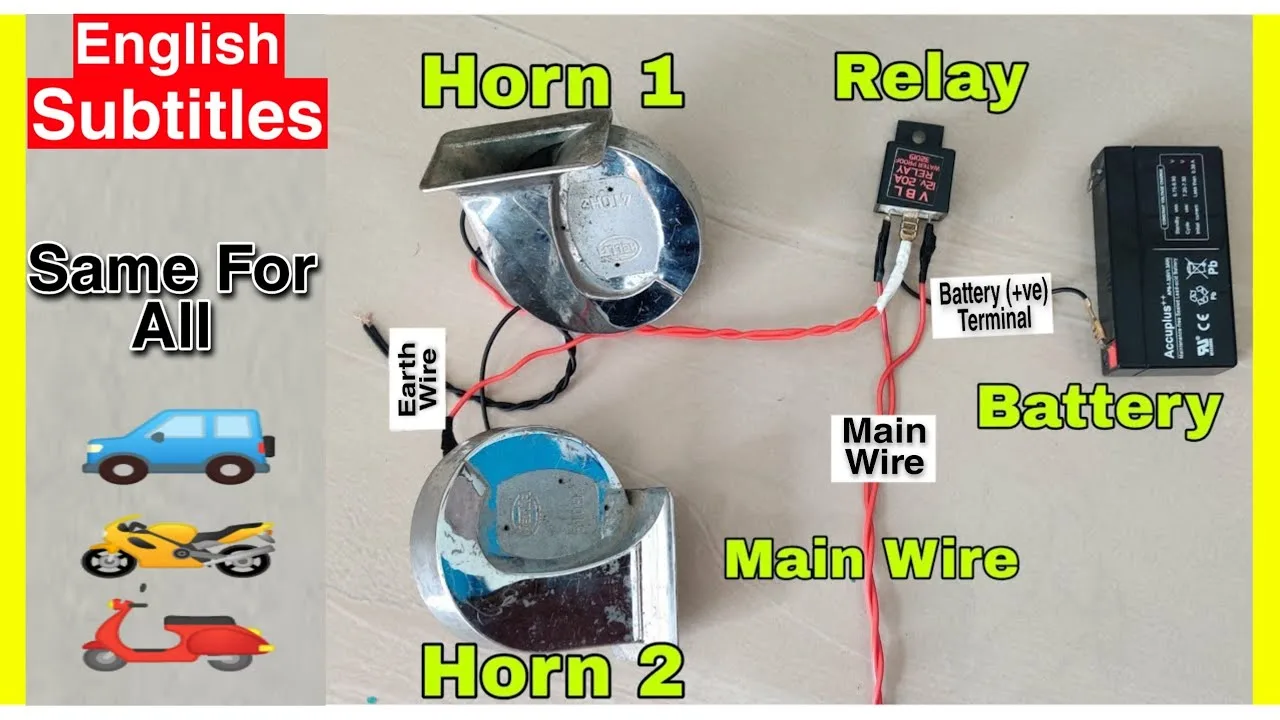 How To Wire A Horn Relay Diagram
