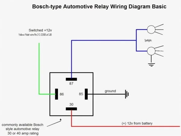 How To Wire A Relay Switch Diagram