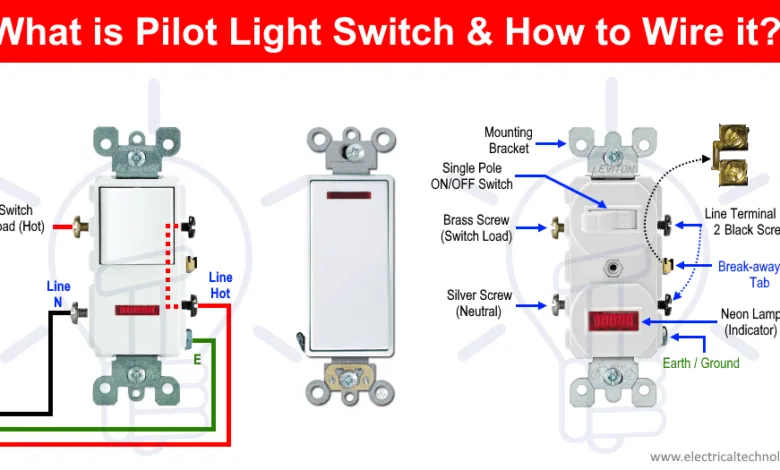 How To Wire Pilot Light Switch How To Wire A Pilot Light Swi