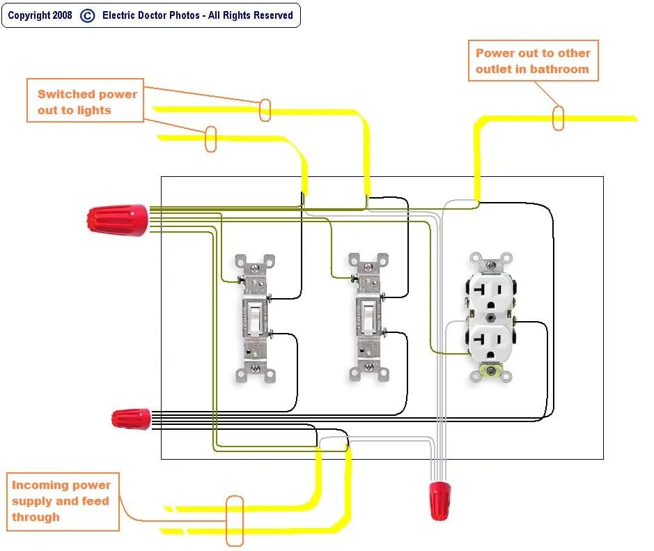 How To Wire Switch Light And Outlet