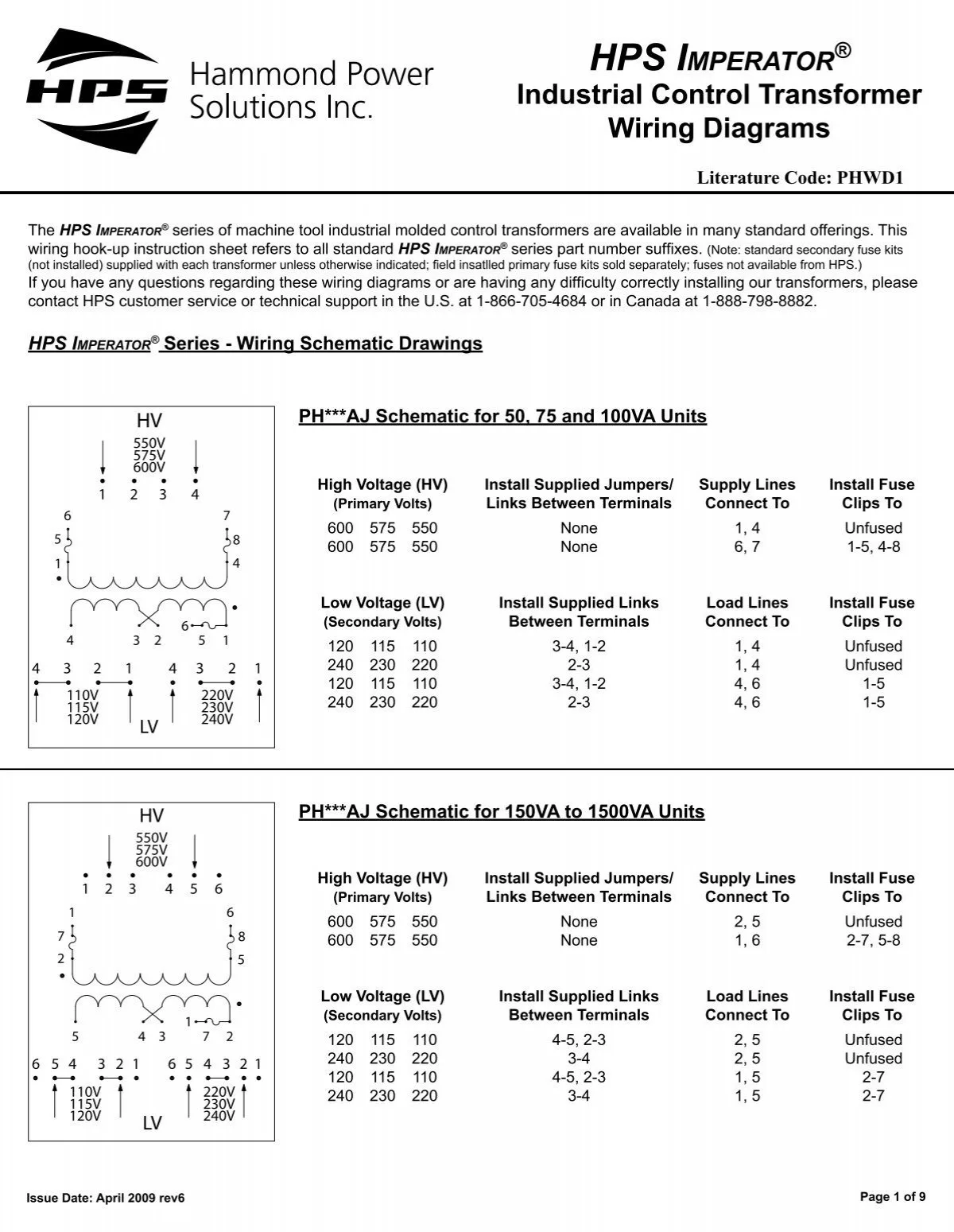 Hps Spartan Wiring Hammond Power Solutions