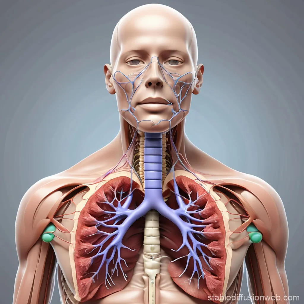 Human Respiratory System Diagram Stable Diffusion Online