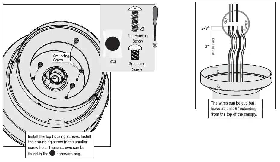 Hunter 59268 Premier Bronze Ceiling Fan Instruction Manual