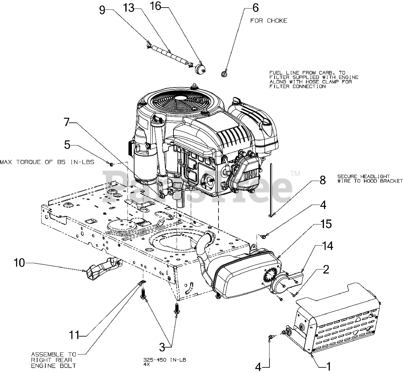 Huskee Mower Parts Diagram