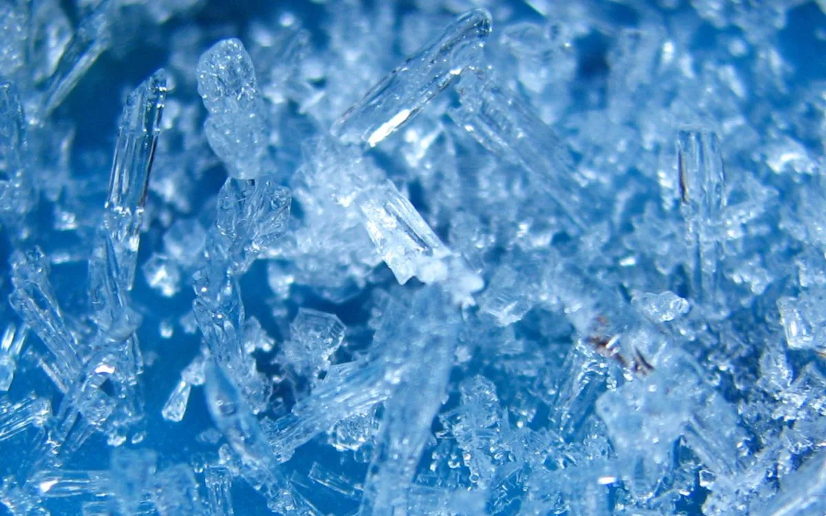 Ice Crystals Background