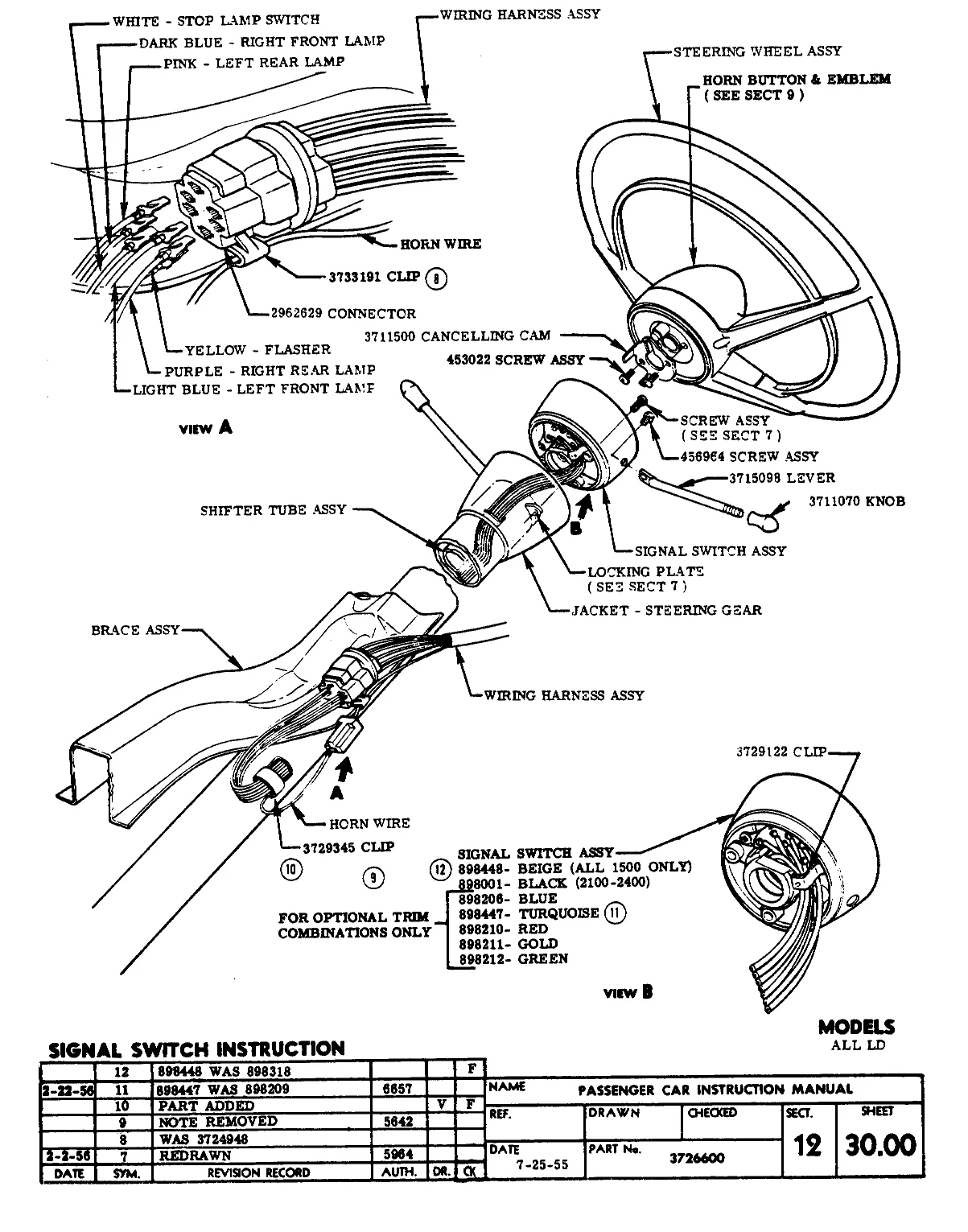 Ignition Switch Wiring Diagram Chevy