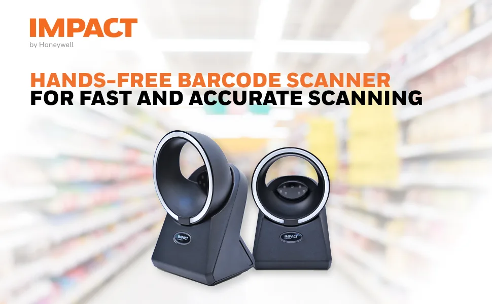 Impact By Honeywell Gl650 2D Hands Free Barcode Scanner High Sensitivity Ultra Wide Scan Window