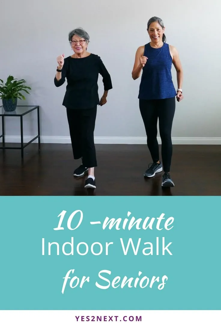 Indoor Walking Workout For Seniors Senior Fitness Walking Exercise Yoga For