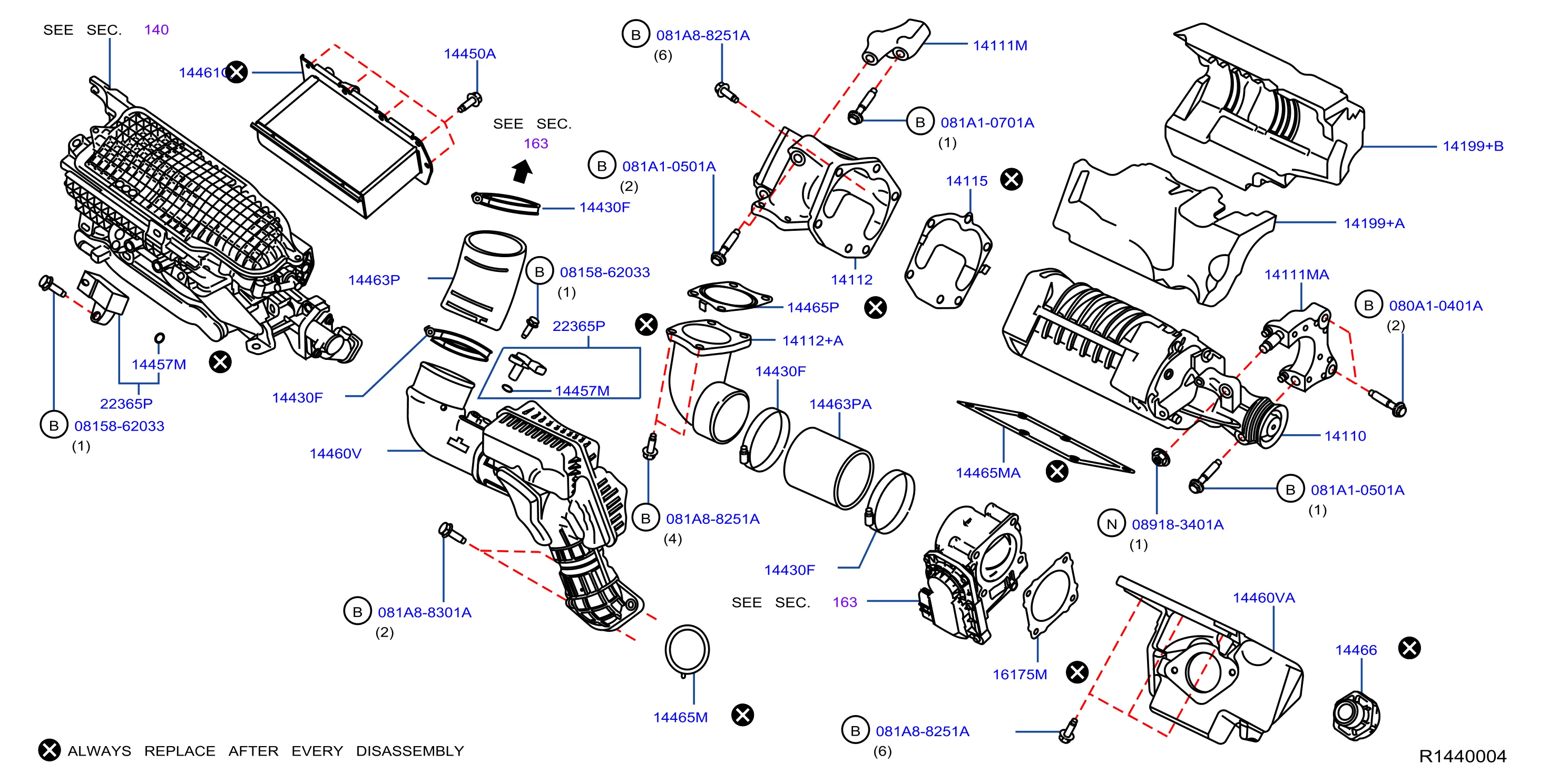 Infiniti Qx60 Hybrid Base Gasket Supercharger Engine Turbo 14115 3Ky0A Genuine Infiniti Part