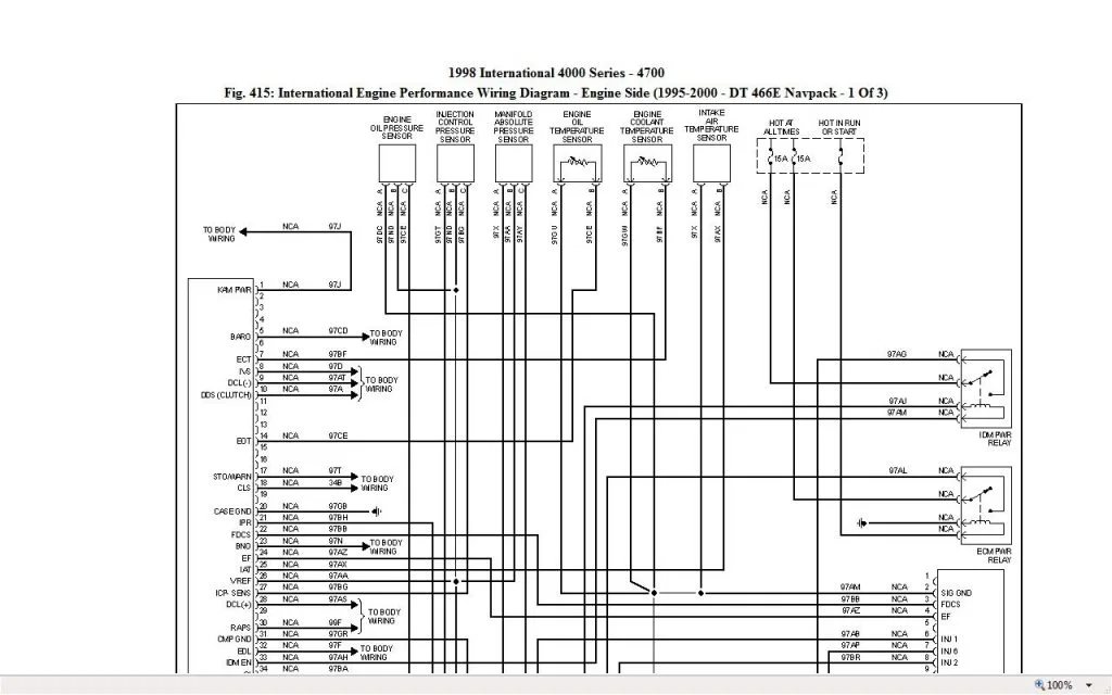 International Dt466 Engine Fuel Injector Diagram All Wiring Fuel Injector Wiring Diagram