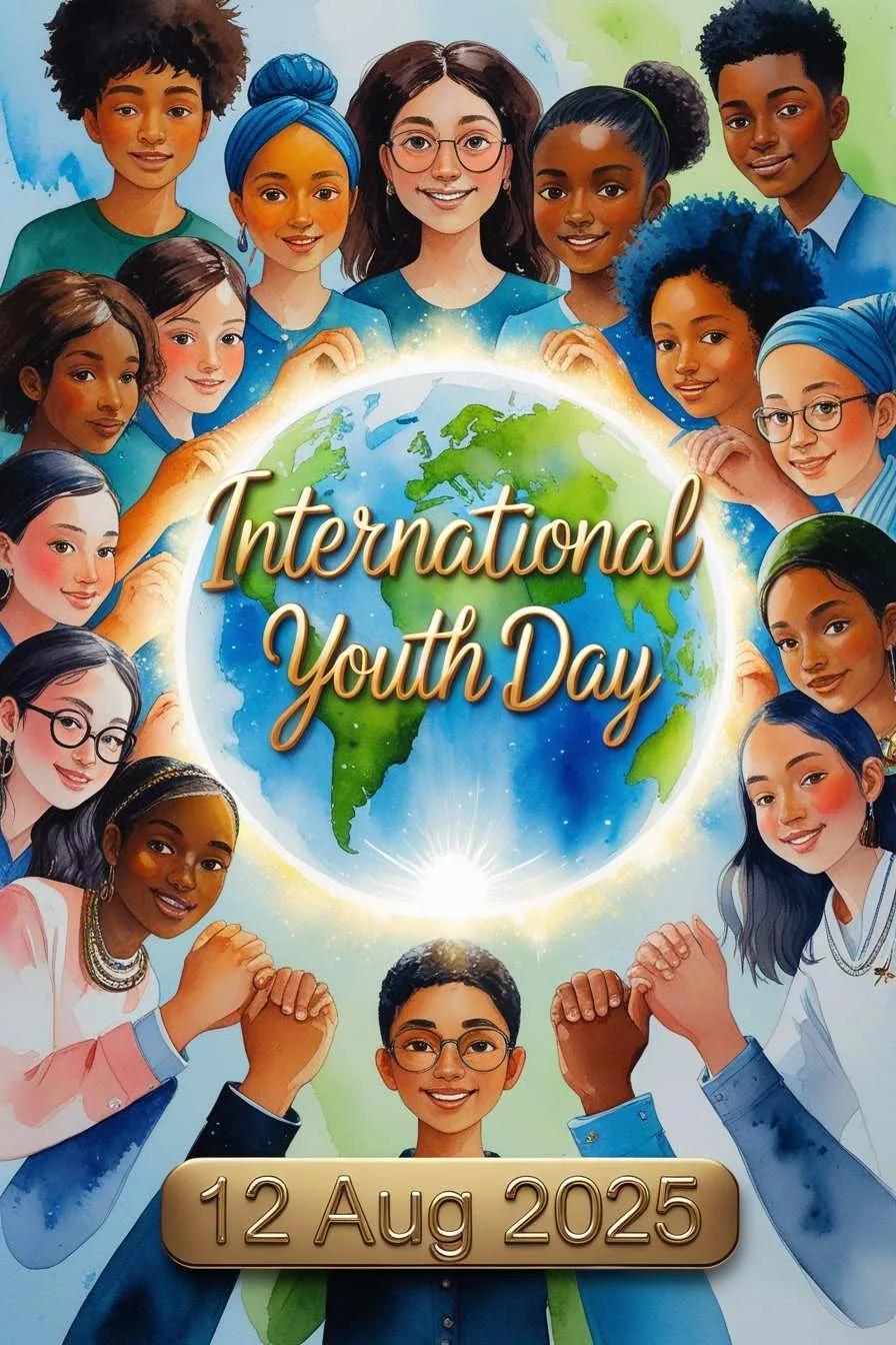 International Youth Day 2025 Motivation Image Background Free Downl