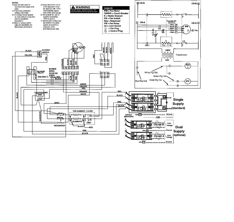 Intertherm Furnace Wiring Diagram E2Eb 015H