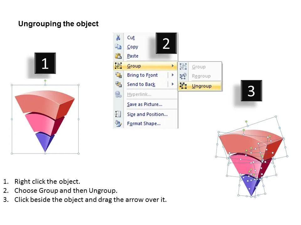 Inverted 3 Steps Pyramid Diagram Presentation Graphics Presentation Powerpoint Example